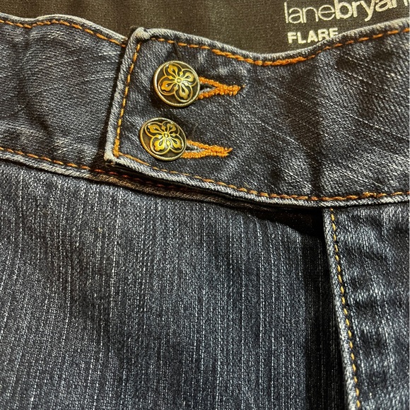 Lane Bryant Tighter Tummy Technology Dark Blue Y2K Flare Jeans Women's 18 - Picture 9 of 14
